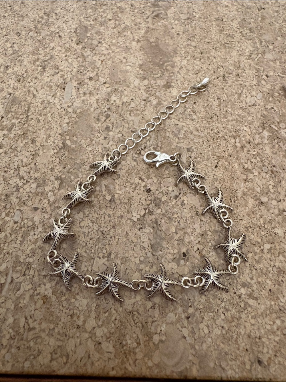 Silver Starfish Link Bracelet - Women Jewelry